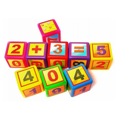 Кубики великі "Математика" 9 штук 9б 020/3 Bamsic
