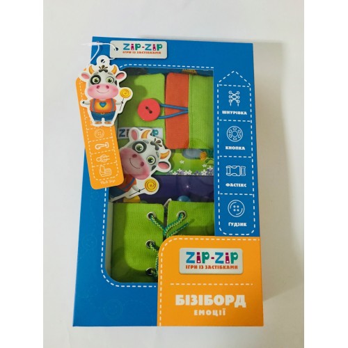 Игра с замочками ZIP-ZIP Эмоции ZZ1001-01 Vladi Toys