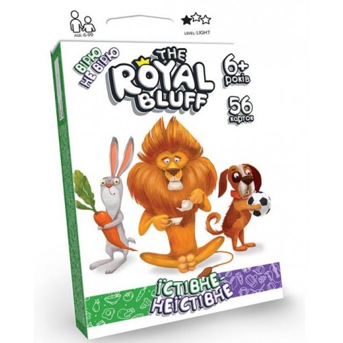 Карткова гра The ROYAL BLUFF їстівне не їстівне МН-14-14 Danko Toys