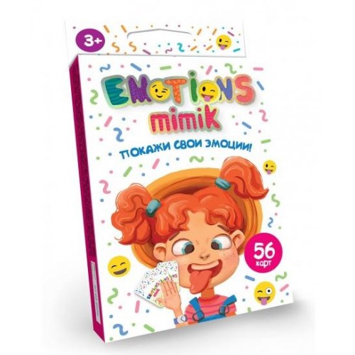 Карточная игра "Emotions Mimik" покажи свои эмоции ДТ-МН-14-17