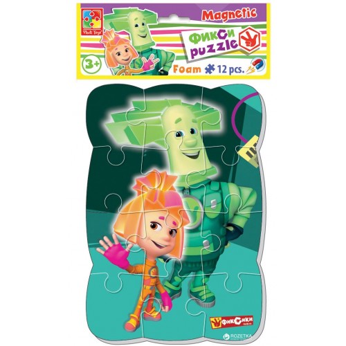 Мягкие пазлы на магните с Фиксиками А5 VT3205 Vladi Toys