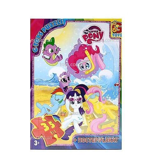 Пазли для дітей від 3 років Щенячий патруль або "My Little Pony"35 елементів G-Toys, Бровари + плакат-постер у подарунок