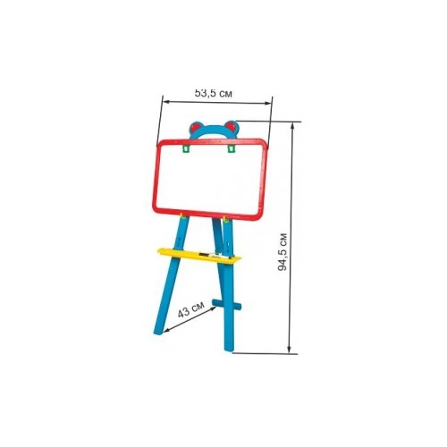 Мольберт пластмассовый двухсторонний детский 51-001 Киндервей