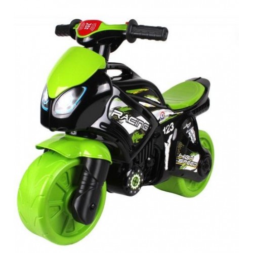 Байк мотоцикл з музичними та світловими ефектами зелений 6474 ТехноК