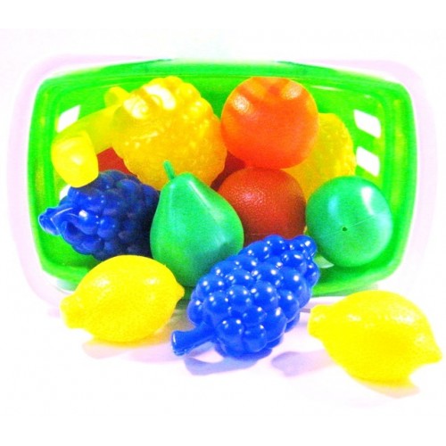 Набір пластикових фруктів у кошику ІП.18.002 ToysPlast