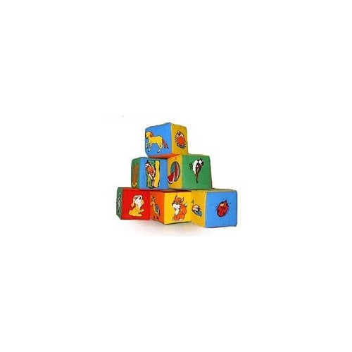Кубики мягкие 6 штук 13134 ТМ "Розумна іграшка"