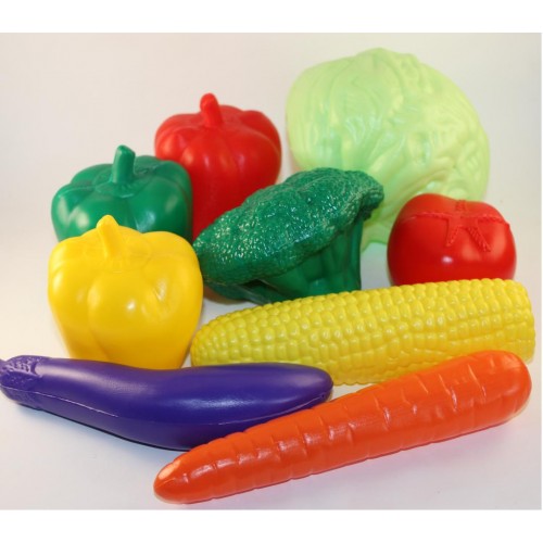 Набор пластиковых  овощей 9 штук Toys Plast, Украина в сетке