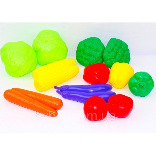 Набір пластикових овочів у кошику ІП.18.003 ToysPlast, Мерефа