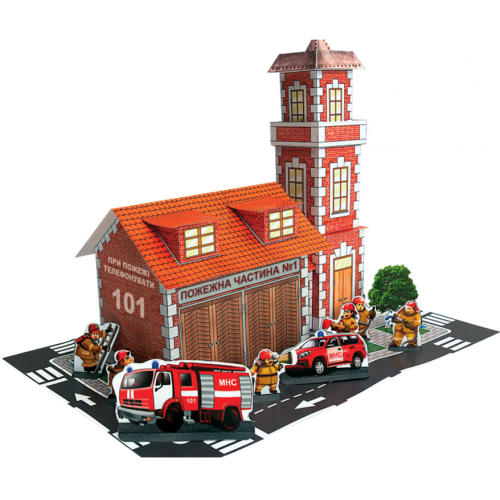 Набор для творчества 3D Пожарная часть URBI 