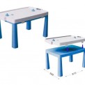 Стол пластиковый с насадкой для аэрохоккея синий 04580/1Doloni