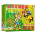  Кубики 2 в1 Любимые персонажи 6+6  0892 ТехноК