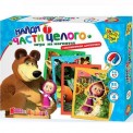 Игра на магнитах "Маша и медведь. Найди часть целого" ТМ "Vladi Toys", Украина