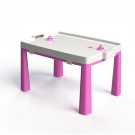 Стол пластиковый с насадкой для аэрохоккея розовый 04580/3Doloni
