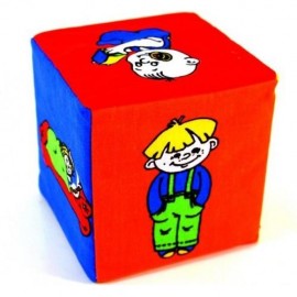 Кубик - погремушка  "Что делает ребенок?" Розумна играшка 123
