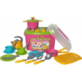 Посудка дитяча ігрова Кухня-валіза № 8 Ніжність 2407 Технок