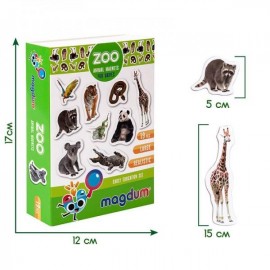 Животные на магните Зоо Magnetic set Zoo photo ML4031-02 Масик