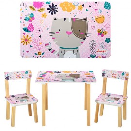 Детский стол и стульчики от 1 года розовые для девочки 501 Виваст, Харьков