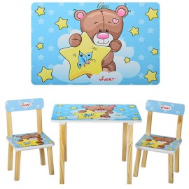 Детский стол и 2 стула голубые 501-8 Виваст, Харьков