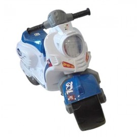 Беговел Мотоцикл детский Скутер толокар бело-синий 502 Орион