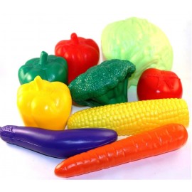 Набір пластикових овочів 9 штук Toys Plast, Україна в сітці