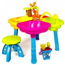 Песочный столик  со стульчиком + песочный набор 01-121 Киндервей