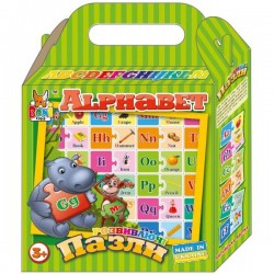 Пазлы развивающие "Английский алфавит" 0165