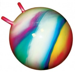 Мяч для фитнеса с рожками 45 см разноцветный 0210