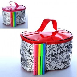 Раскраска сумка креативная Чемоданчик для девочек с фломастерами 0729