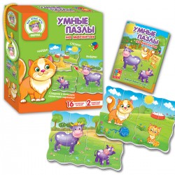 Игра Магнитные умные пазлы «Ферма» VT1504-36 Vladi Toys