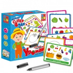 Простые игры с маркером "Урожай" VT1802-12 Vladi Toys