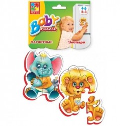Мягкие пазлы для детей на магните с 1-го года "Зоопарк" 3208-01Vladi Toys, Днепропетровск