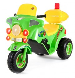 Детский мотоцикл Я-МАХА на аккумуляторе зеленый 372 Орион