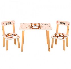 Детский стол и 2 стула Тигренок 501-59