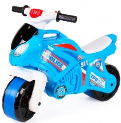  Байк  мотоцикл с музыкальными и световыми эффектами голубой полиция 5781ТехноК
