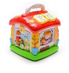 Развивающий Говорящий домик музыкальная игрушка со сказками и алфавитом Joy Toy 9149 