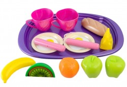 Піднос дитячий іграшковий з посудом та продуктами "Сніданок" 955 в.2
