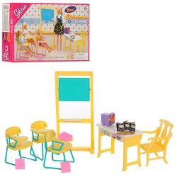 Мебель для кукол Школьная мебель. Класс.  9916 Gloria