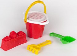 Песочный набор маленький Башенка с пасочкой в виде крепости Toys Plast Мерефа