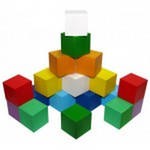 Кубики деревянные цветные  КБ-040 "Игруша"
