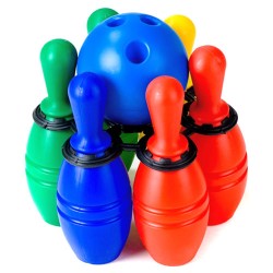 Боулинг - кегли и шар 6 штук Toys Plast, Мерефа