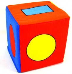 Кубик - погремушка "Геометрические фигури"  Розумна играшка 123